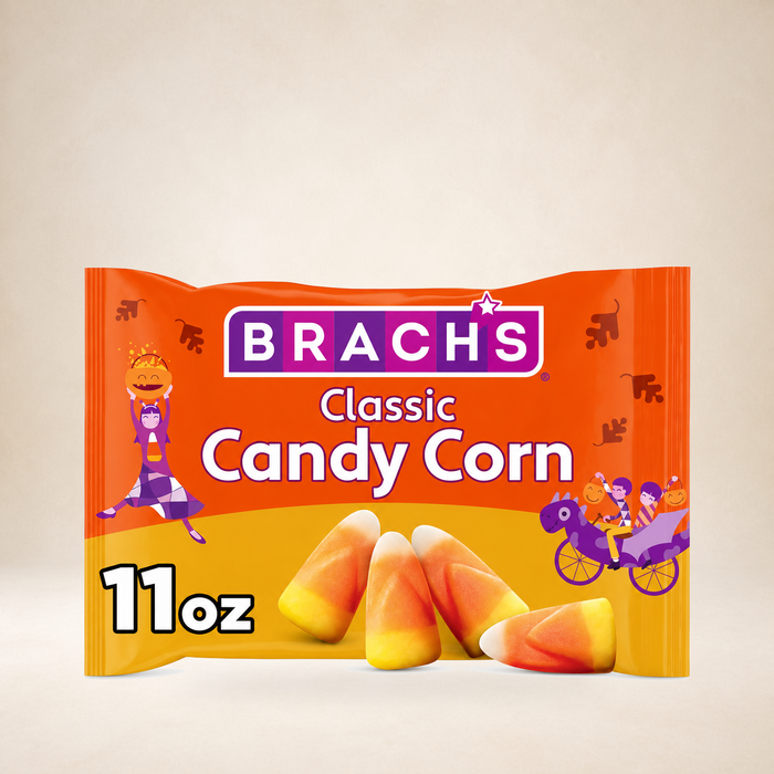 Brach's Classic Candy Corn 11oz (311g), pack of 1, on a warm studio background