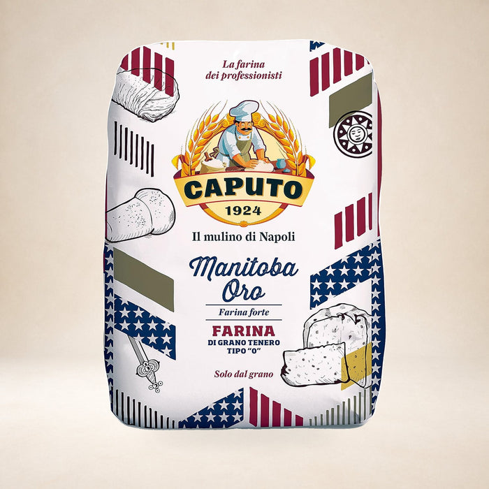 Caputo Manitoba Oro 1kg on a warm studio background