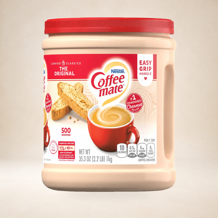 Nestlé Coffee mate Original Coffee Creamer 1kg on a warm studio background