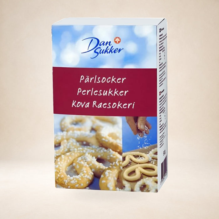 Dansukker Sugar 500g on a warm studio background