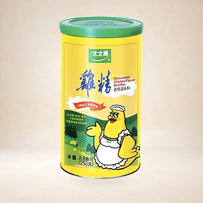 Totole Granulated Chicken Bouillon 250g on a warm studio background