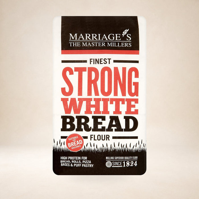 Marriage's Finest Strong White Bread Flour 1.5kg on a warm studio background