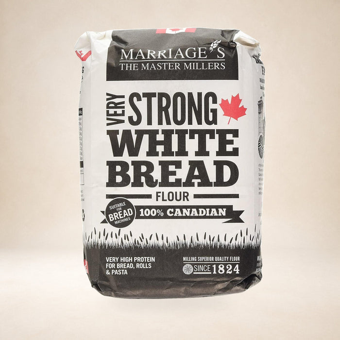 Marriage's Very Strong White Bread Flour 1.5kg (Canadian) on a warm studio background