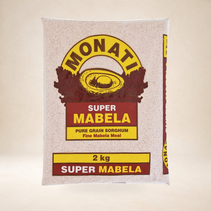 Monati Super Mabela 2kg on a warm studio background