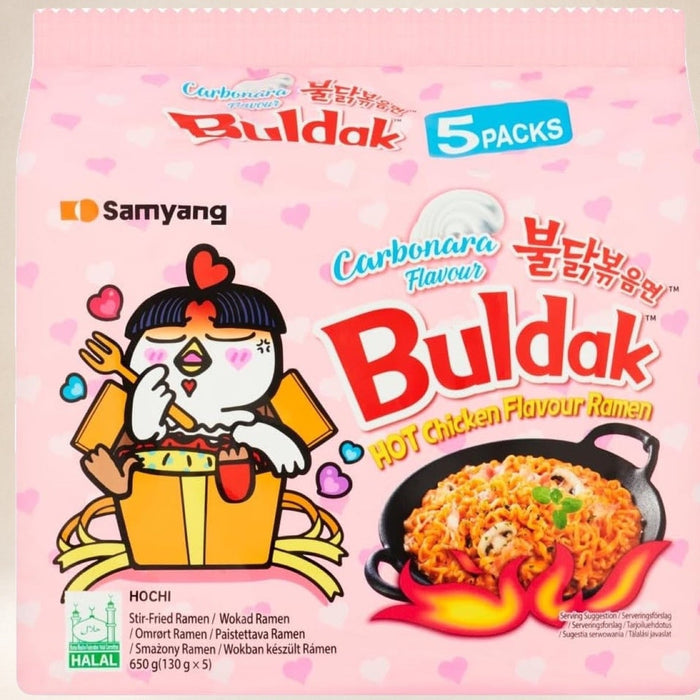 Samyang Buldak Carbonara Noodles 5 Pack