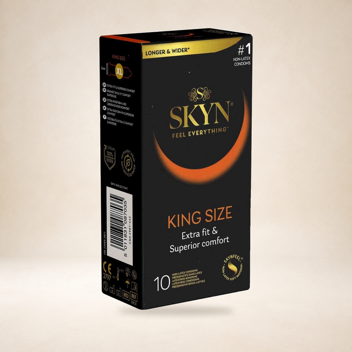 SKYN King Size / Large 10 on a warm studio background