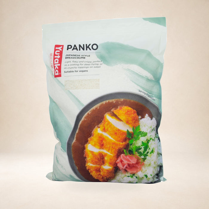 Yutaka Panko Bread Crumbs 1kg on a warm studio background